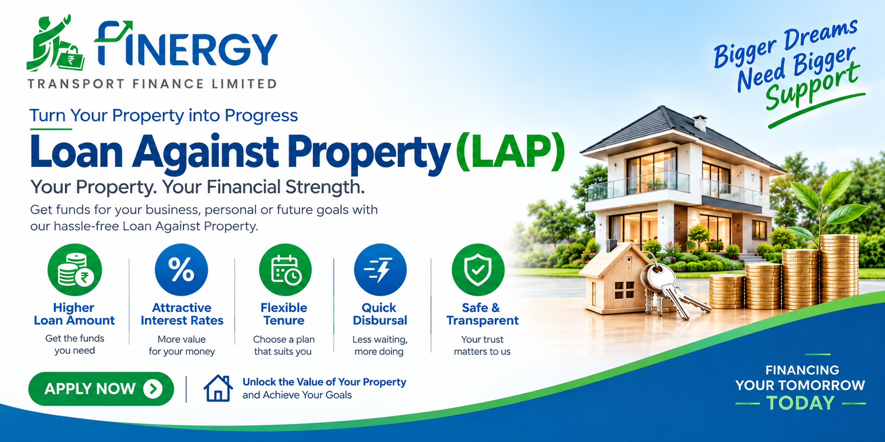 Finergy Loan Against Property promotional banner
